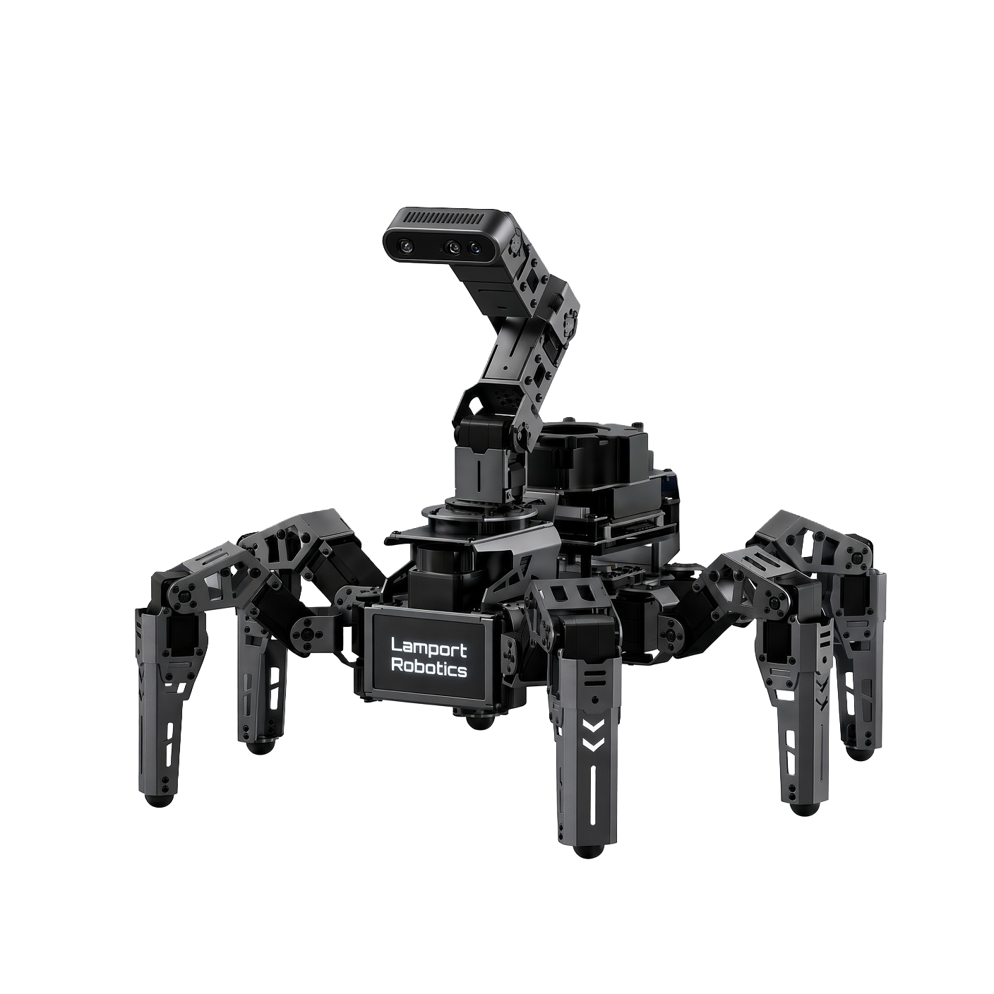 Close view of Pincer1’s sensor head and articulated neck.